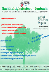 Event-Bild Nachhaltigkeitsfest - Jenbach "Lernen Sie, wie Sie einen Unterschied machen können!"