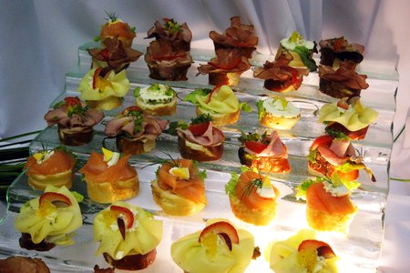 Kleine Häppchen als Fingerfood