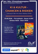 Event-Bild Lesung KI & Kultur – Chancen & Risiken