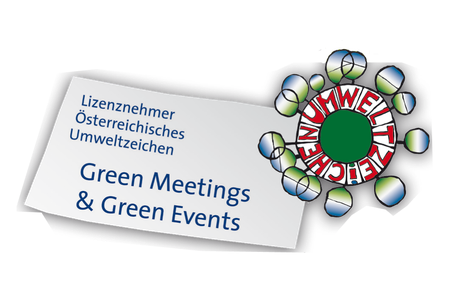 Logo des Österreischischen Umweltzeichens für Green Events und Green Meetings