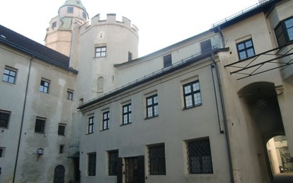 Innenhof der Burg Hasegg in Hall in Tirol